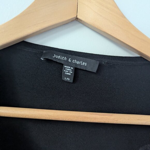 Judith & Charles Black & White Knit Dress and Zip Jacket / Cardigan Set - Picture 6 of 10